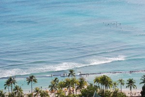 Waikiki Beach from our lanai