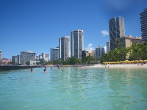 Waikiki Beach from the water