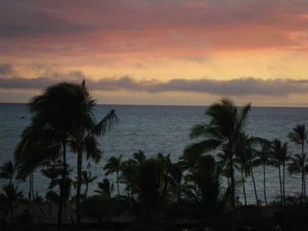 Sunset at Anaeho'omalu Bay